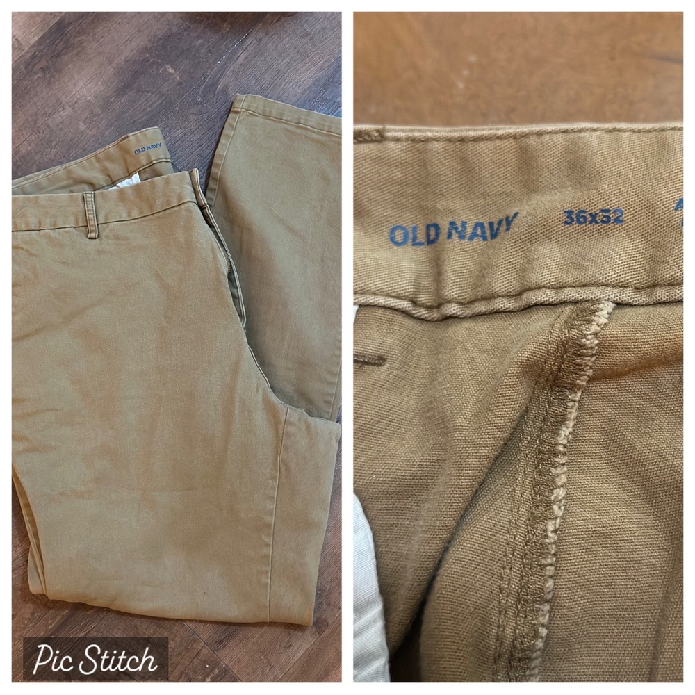 Old Navy Tan Chino Khakis Classic Style